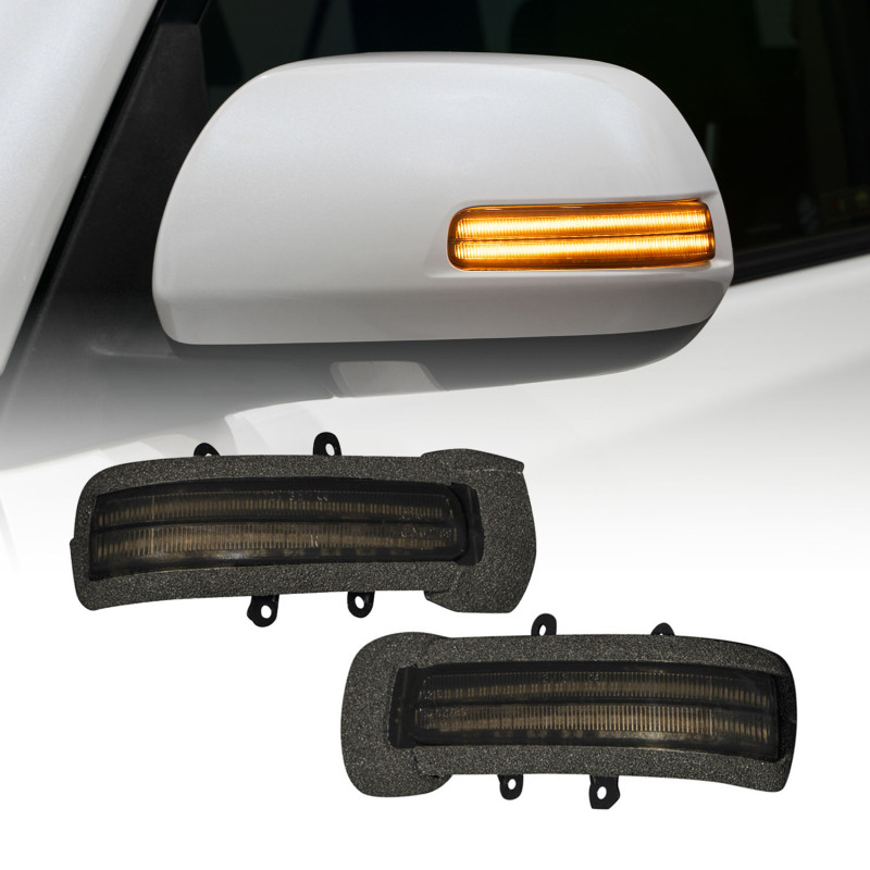 Toyota Tacoma Mirror Lights - FORM Lighting - LED Sequential Turn Signal - Smoked - 2012